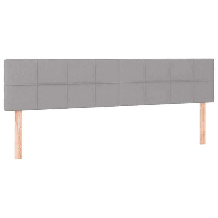 kontinentalseng med madras 120x190 cm stof lysegrå