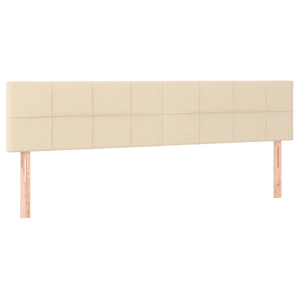 kontinentalseng med madras 120x190 cm stof cremefarvet