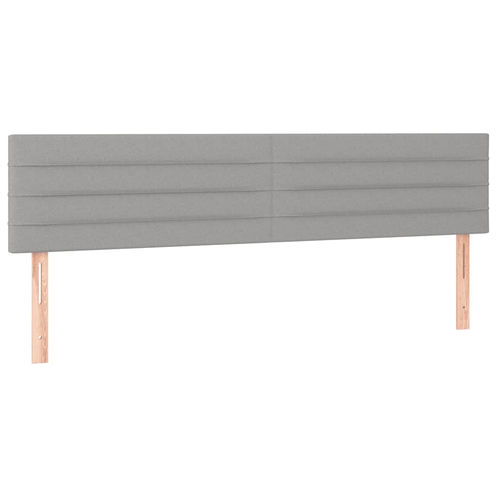 kontinentalseng med madras 120x190 cm stof lysegrå