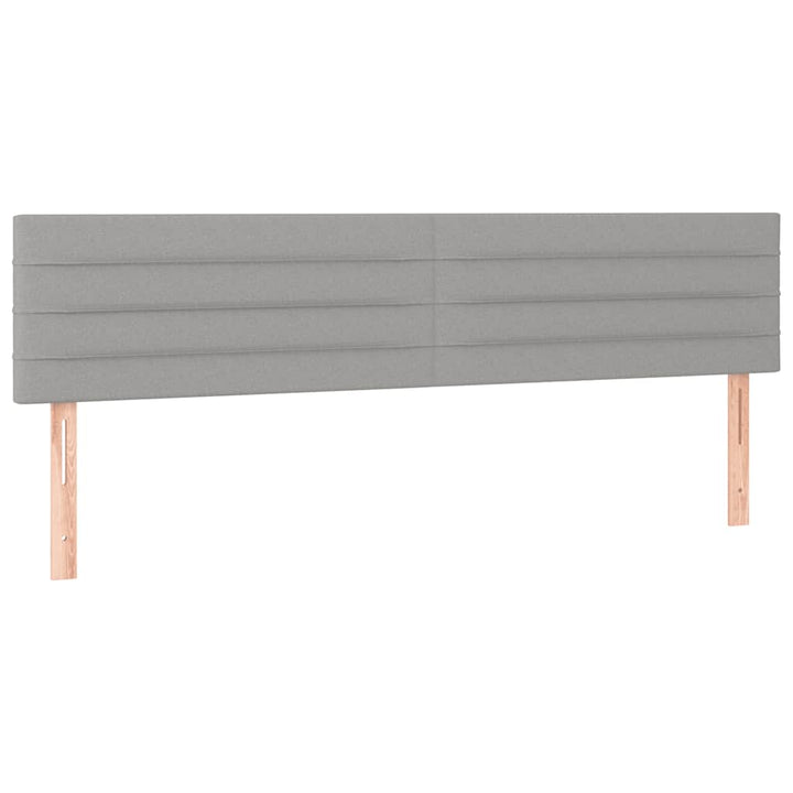 kontinentalseng med madras 120x190 cm stof lysegrå