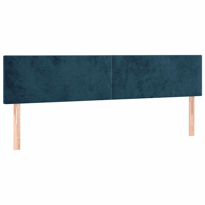 kontinentalseng med madras 120x190 cm velour mørkeblå