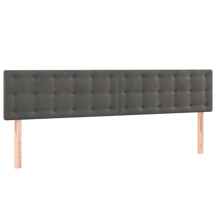 kontinentalseng med madras 120x190 cm fløjl mørkegrå
