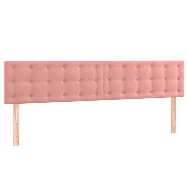 kontinentalseng med madras 120x190 cm velour lyserød