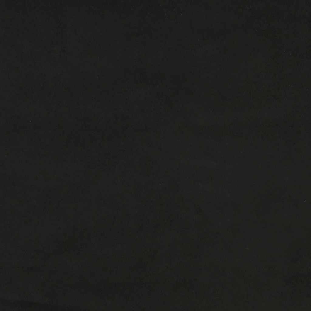 kontinentalseng med madras og LED-lys 120x190 cm velour sort