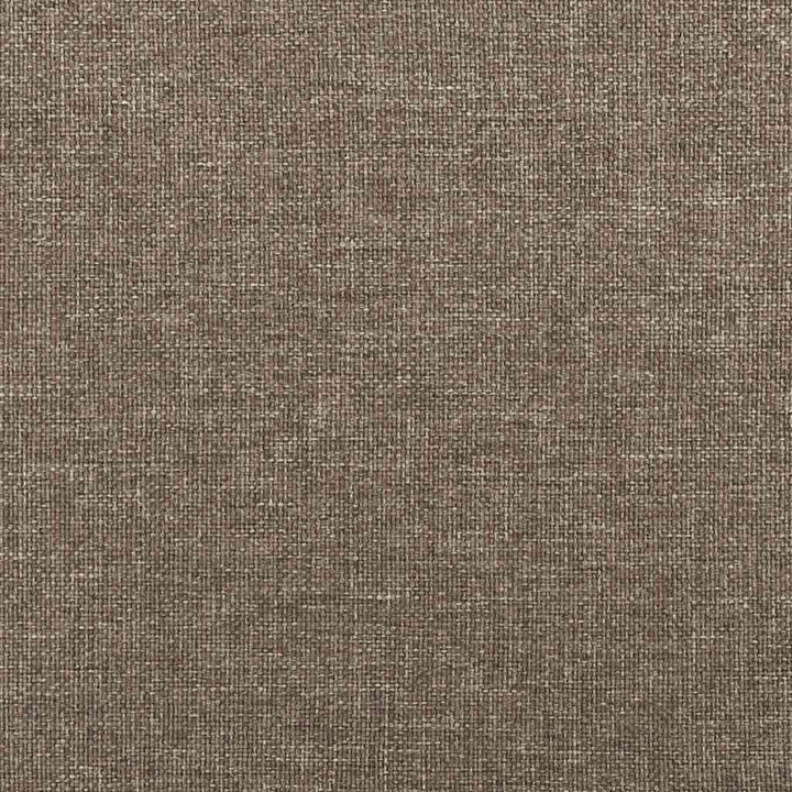 kontinentalseng med LED-lys 120x190 cm stof gråbrun