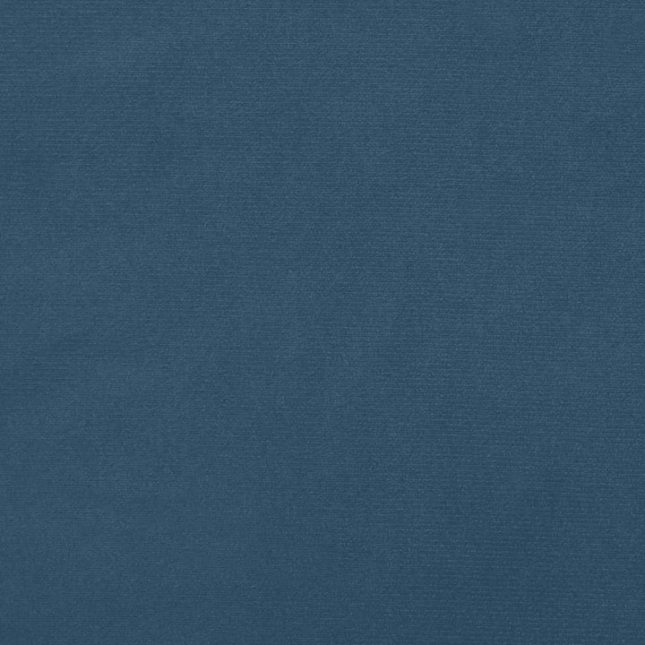kontinentalseng med madras og 120x190 cm velour mørkeblå