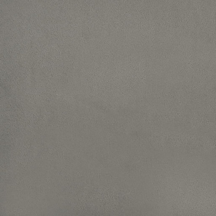 kontinentalseng med madras og LED-lys 120x190 cm fløjl lysegrå