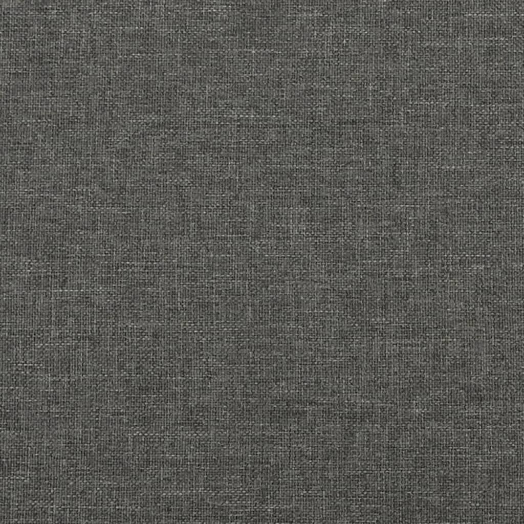 kontinentalseng med madras 120x190 cm stof mørkebrun