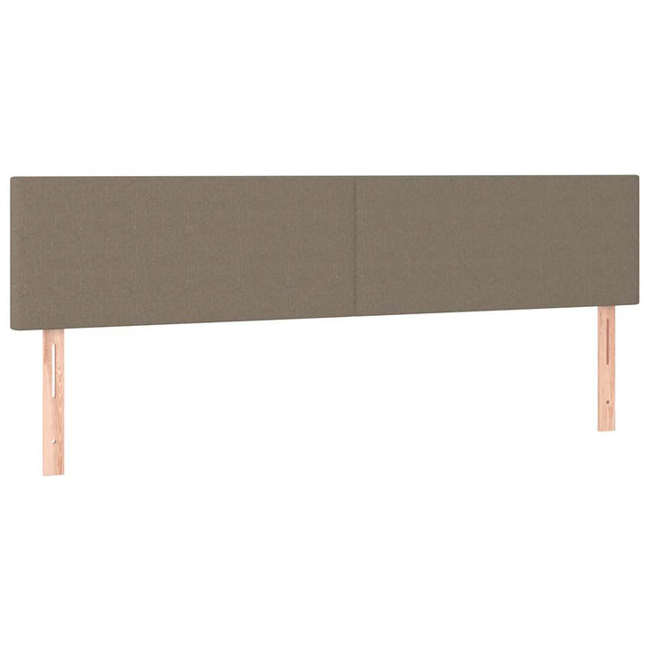 kontinentalseng med madras 120x190 cm stof gråbrun