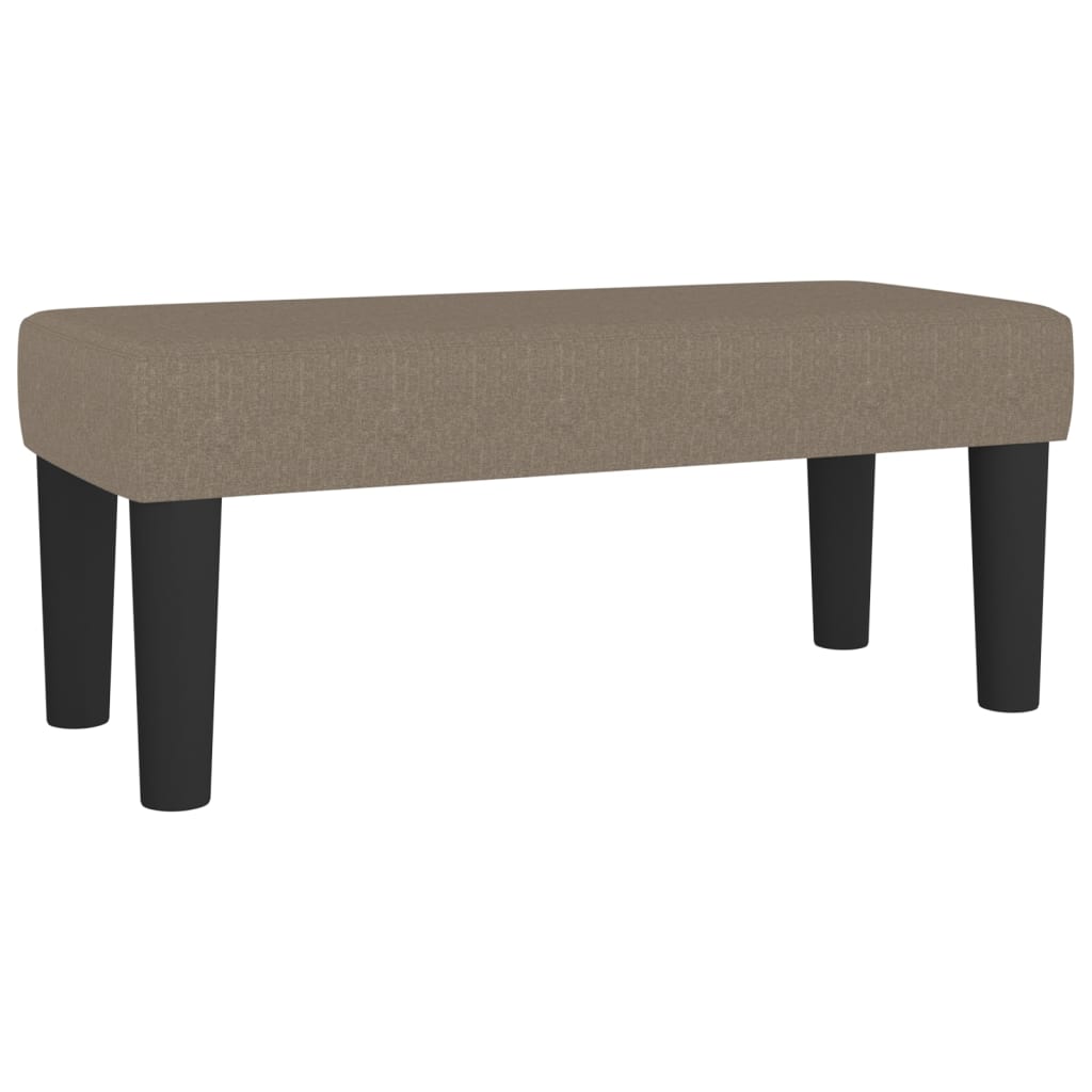 kontinentalseng med madras 120x190 cm stof gråbrun