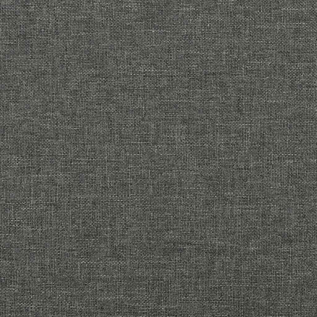 kontinentalseng med madras 120x190 cm stof mørkegrå