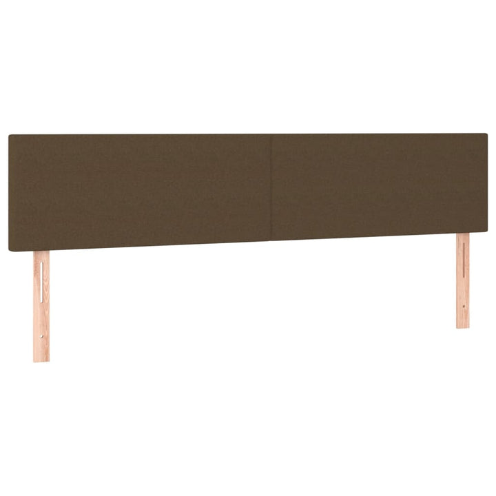 kontinentalseng med madras 120x190 cm stof mørkebrun