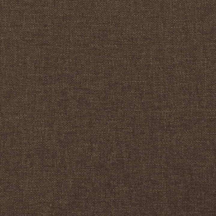 kontinentalseng med madras 120x190 cm stof mørkebrun