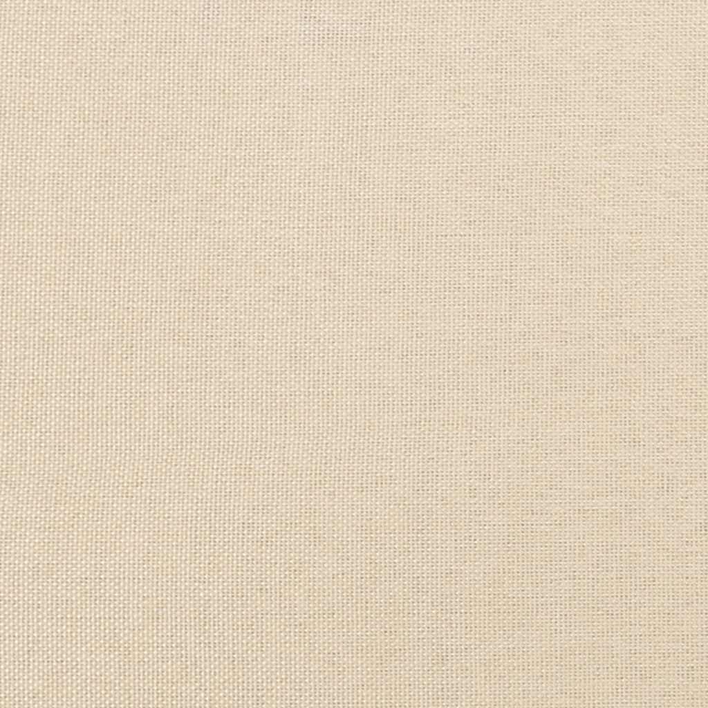 kontinentalseng med madras 120x190 cm stof cremefarvet