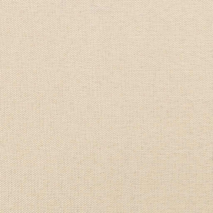 kontinentalseng med madras 120x190 cm stof cremefarvet