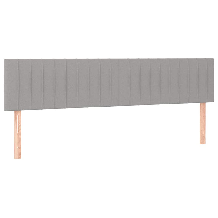 kontinentalseng med madras 120x190 cm stof lysegrå
