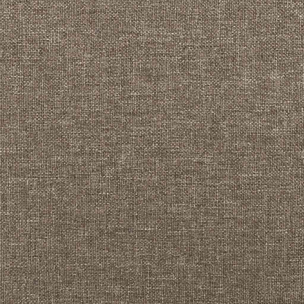 kontinentalseng med madras 120x190 cm stof gråbrun