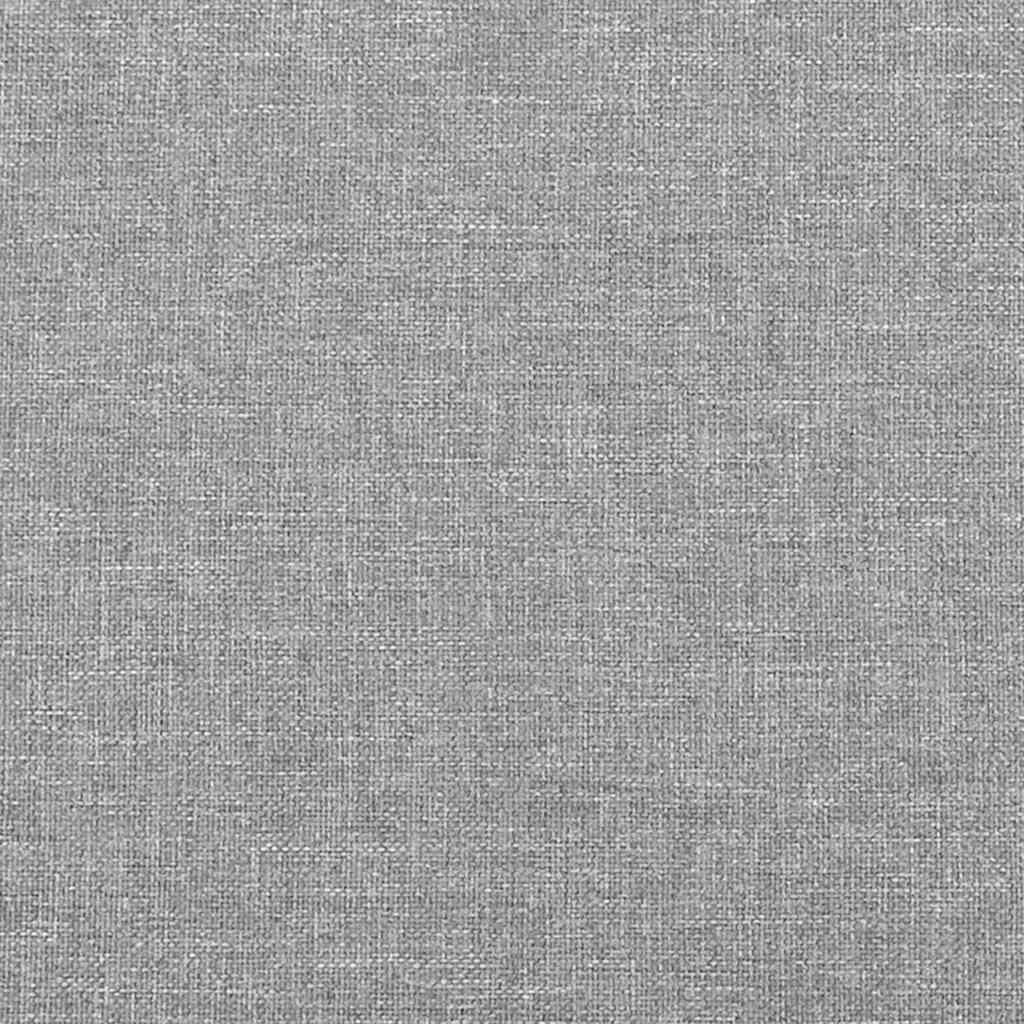 kontinentalseng med madras 120x190 cm stof lysegrå