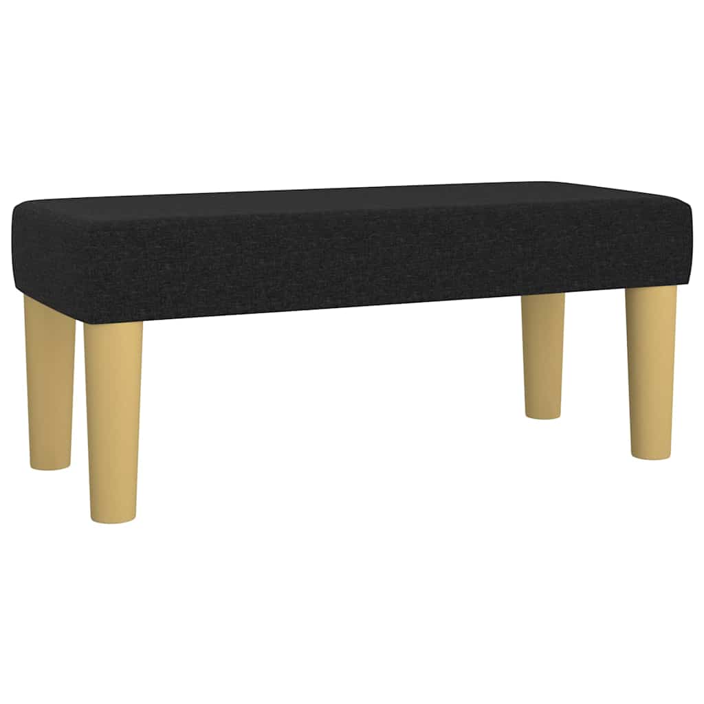 kontinentalseng med madras 120x190 cm stof sort