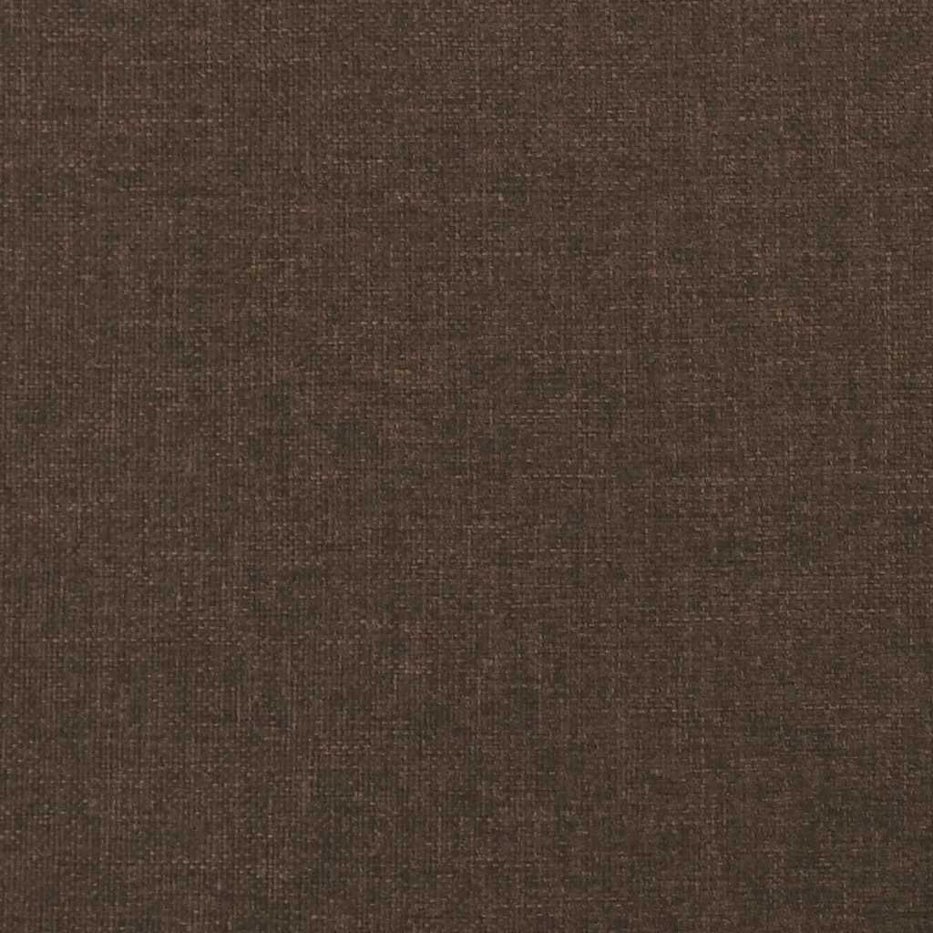 kontinentalseng med madras 120x190 cm stof mørkebrun