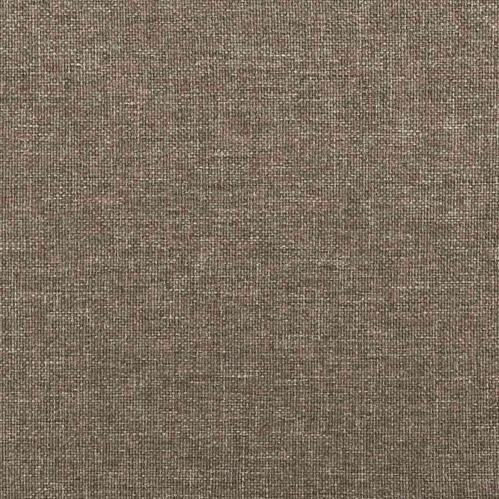 kontinentalseng med madras 120x190 cm stof gråbrun