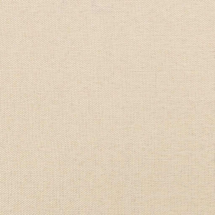kontinentalseng med madras 120x190 cm stof cremefarvet