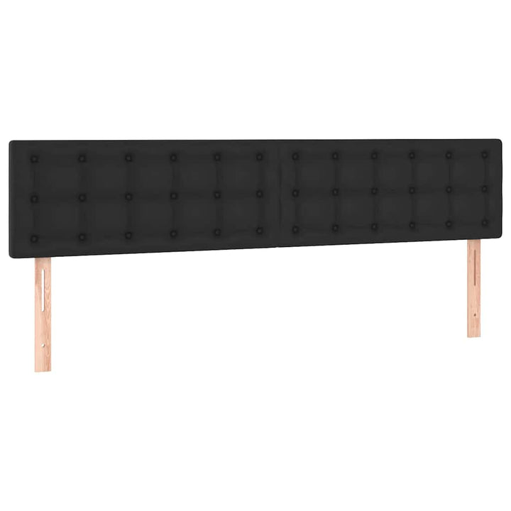 kontinentalseng med madras 120x190 cm kunstlæder sort
