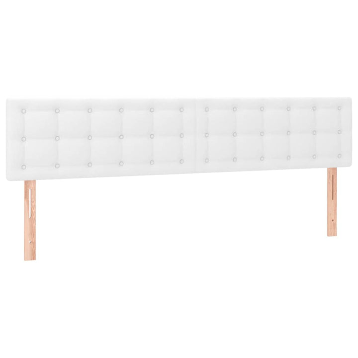 kontinentalseng med madras 120x190 cm kunstlæder hvid