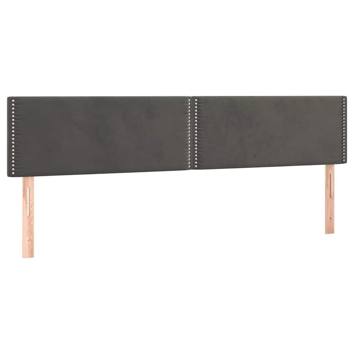 kontinentalseng med madras 120x190 cm fløjl mørkegrå