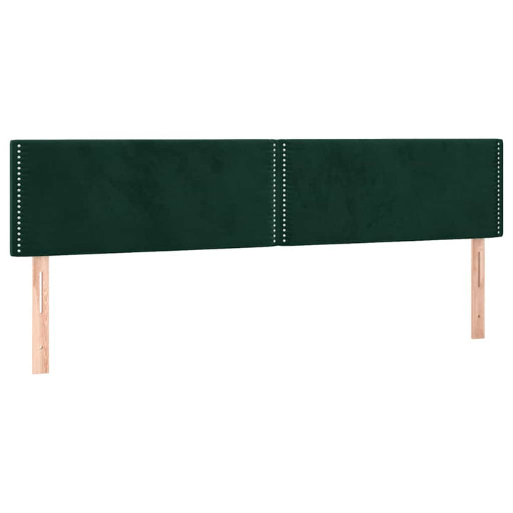 kontinentalseng med madras 120x190 cm velour mørkegrøn