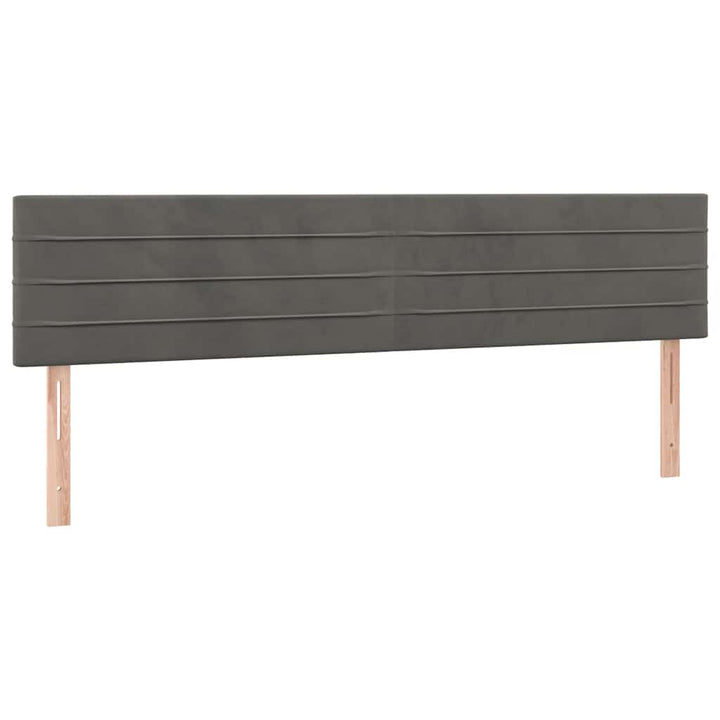 kontinentalseng med madras 120x190 cm fløjl mørkegrå