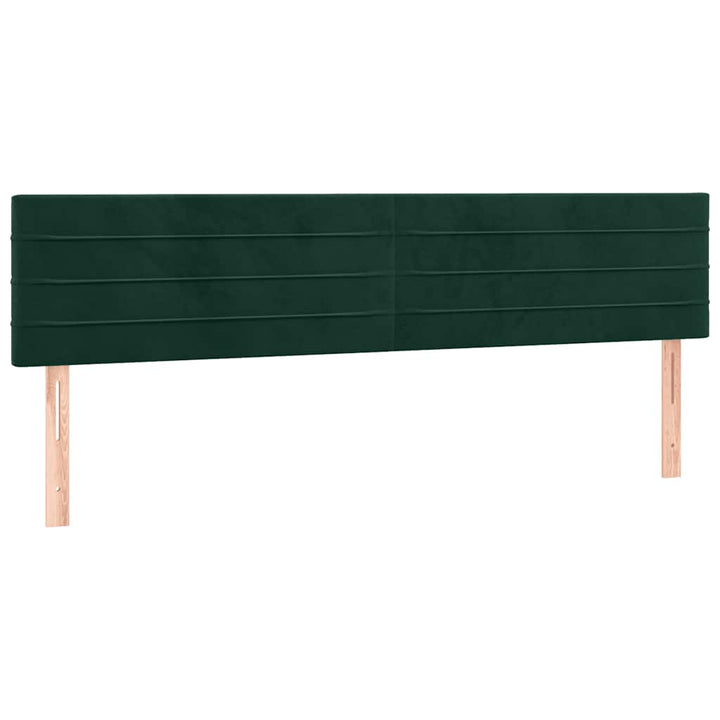 kontinentalseng med madras 120x190 cm velour mørkegrøn