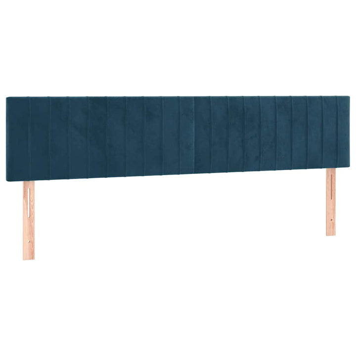 kontinentalseng med madras 120x190 cm velour mørkeblå