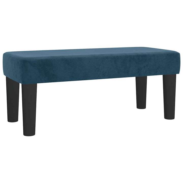 kontinentalseng med madras 120x190 cm velour mørkeblå