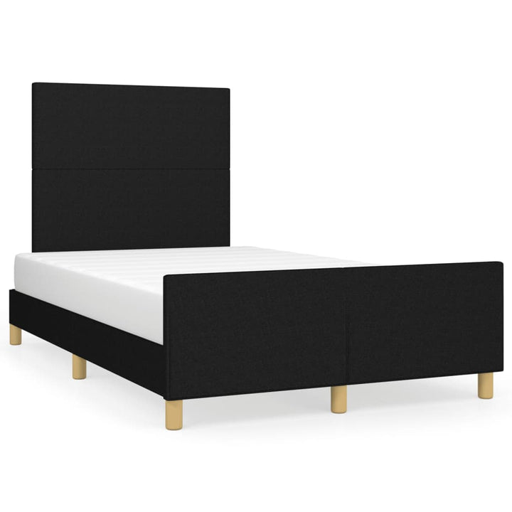 sengeramme uden madras 120x190 cm stof sort