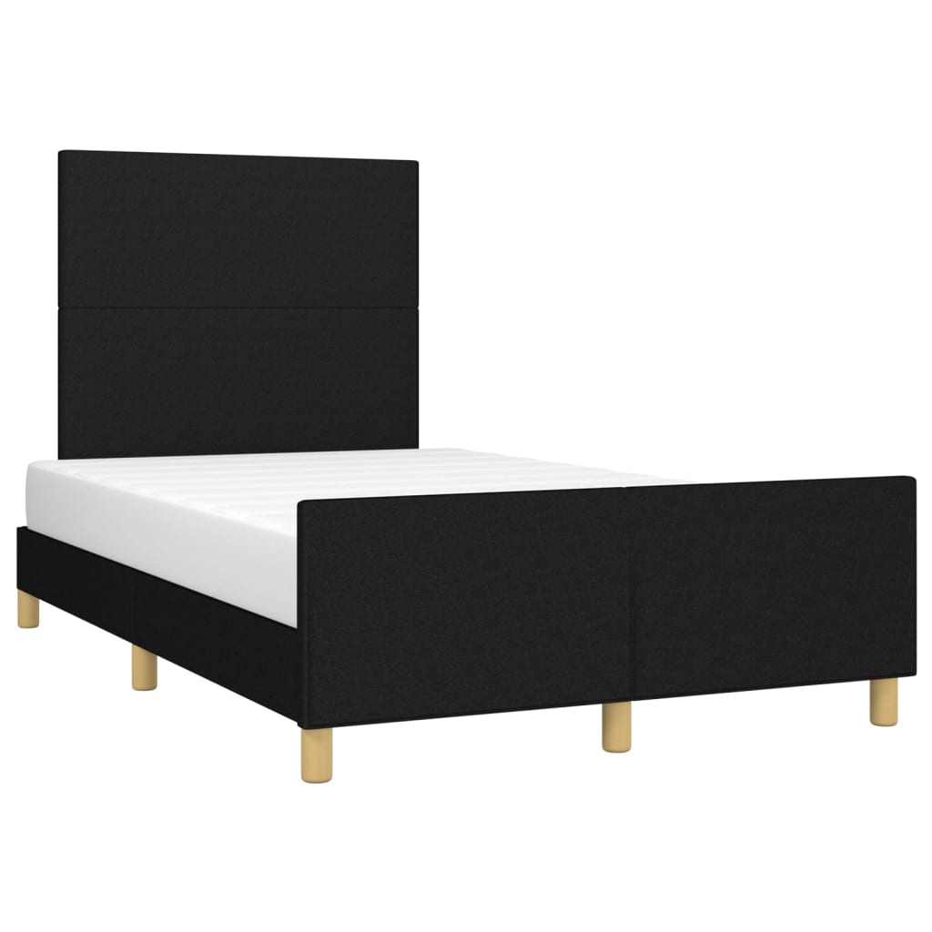 sengeramme uden madras 120x190 cm stof sort