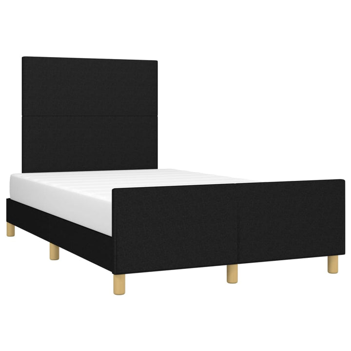 sengeramme uden madras 120x190 cm stof sort