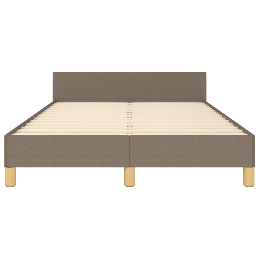 sengeramme uden madras 120x190 cm stof gråbrun