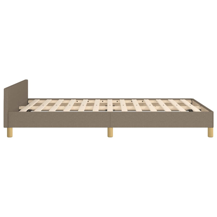 sengeramme uden madras 120x190 cm stof gråbrun