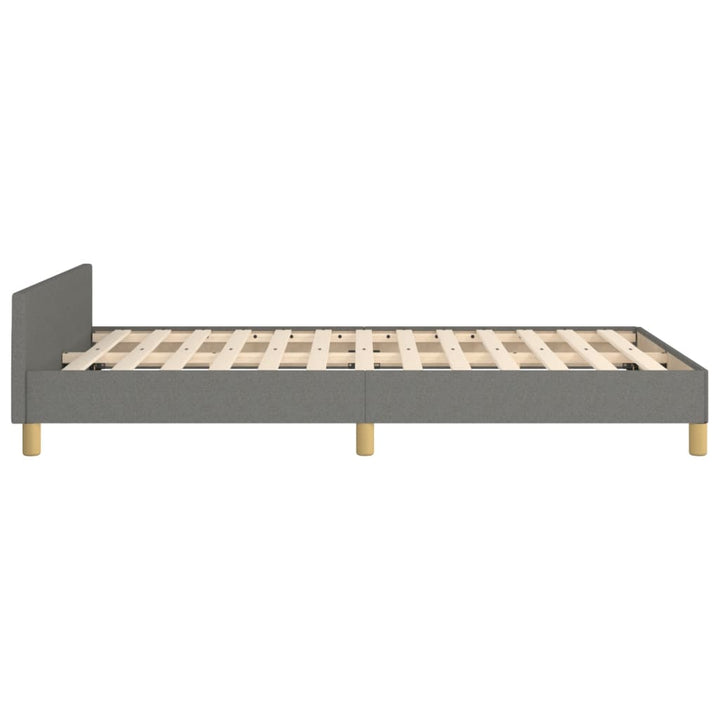 sengeramme uden madras 120x190 cm stof enkeltseng Mørkegrå