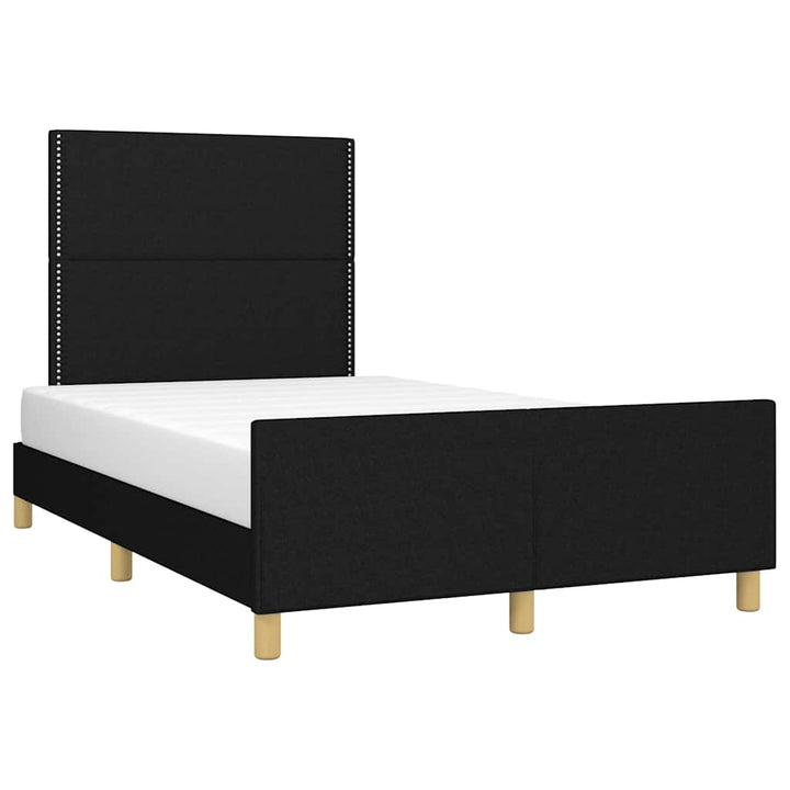 sengeramme uden madras 120x190 cm stof sort