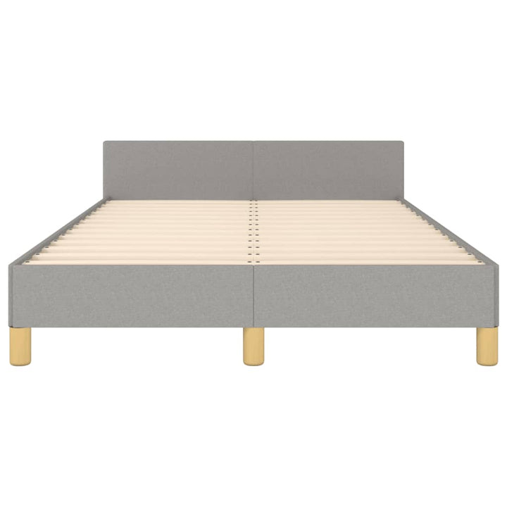 sengeramme uden madras 120x190 cm stof enkeltseng lysegrå