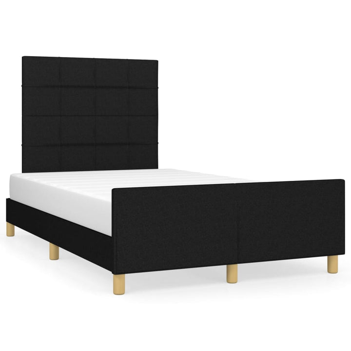 sengeramme uden madras 120x190 cm stof sort