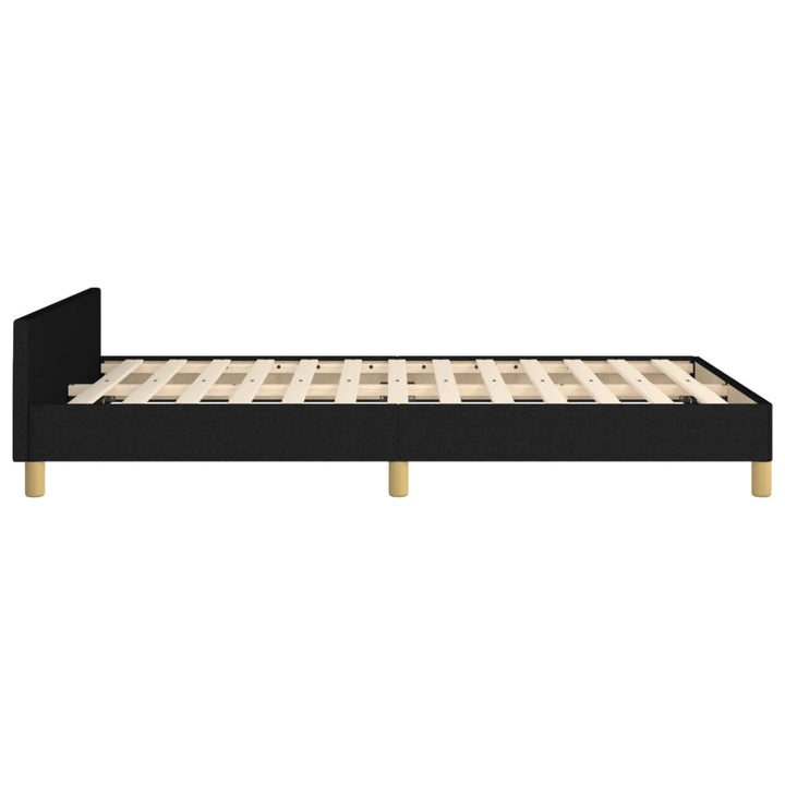 sengeramme uden madras 120x190 cm stof sort