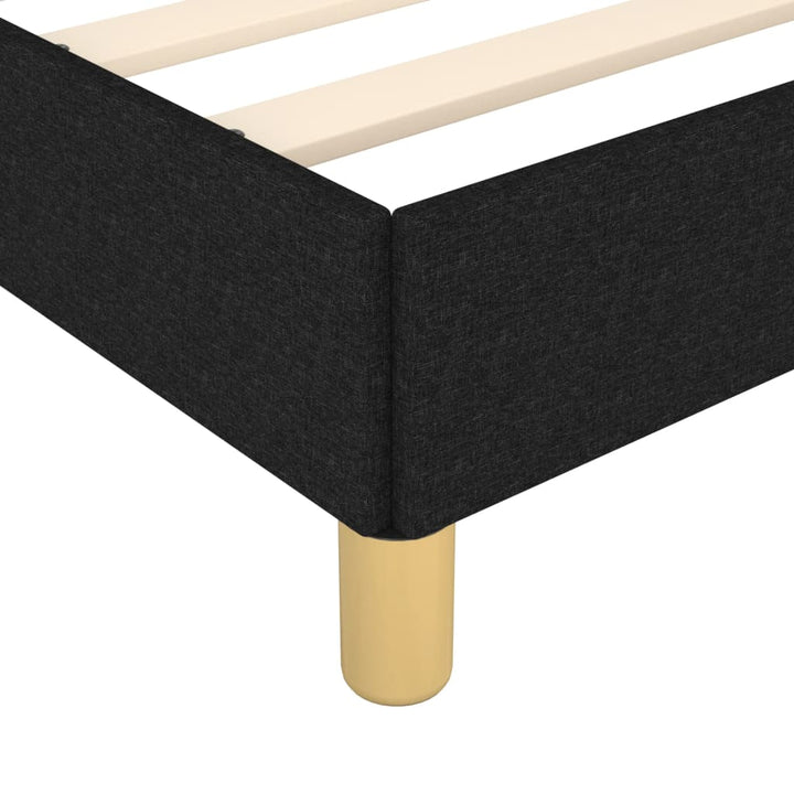 sengeramme uden madras 120x190 cm stof sort