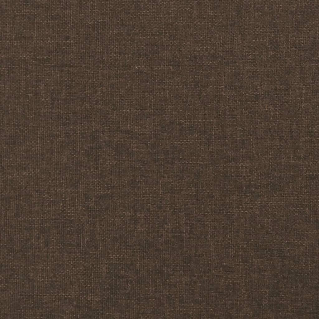 sengeramme uden madras 120x190 cm stof mørkebrun