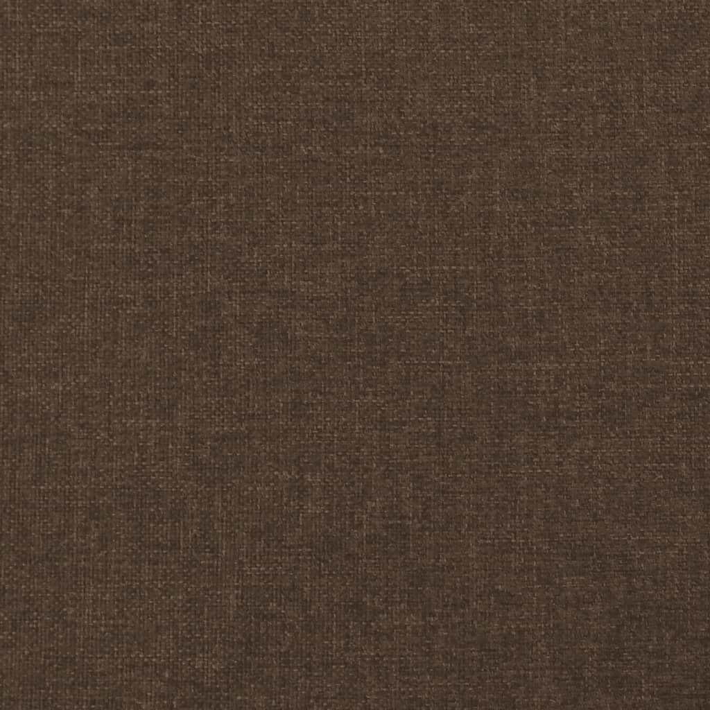 sengeramme uden madras 120x190 cm stof mørkebrun