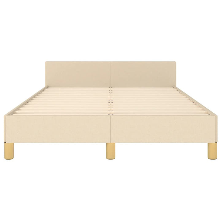 sengeramme uden madras 120x190 cm stof cremefarvet