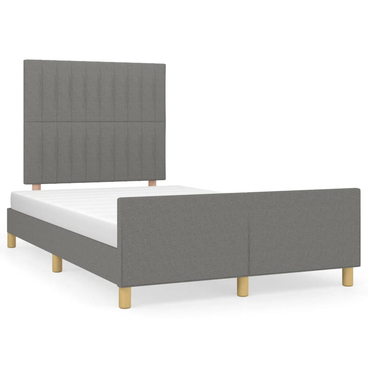 sengeramme uden madras 120x190 cm stof enkeltseng Mørkegrå