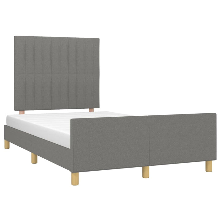 sengeramme uden madras 120x190 cm stof enkeltseng Mørkegrå